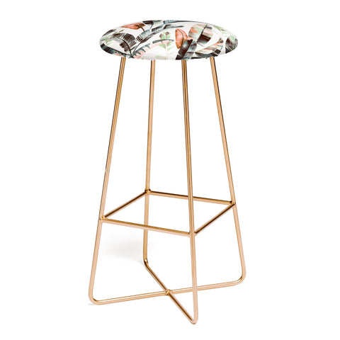 Marta Barragan Camarasa Winter palm trees Bar Stool