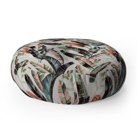 Marta Barragan Camarasa Winter palm trees Floor Pillow Round