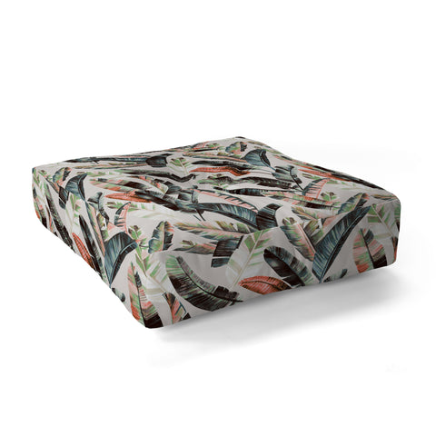 Marta Barragan Camarasa Winter palm trees Floor Pillow Square