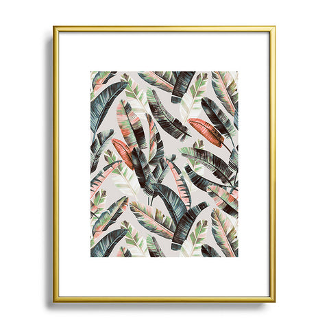 Marta Barragan Camarasa Winter palm trees Metal Framed Art Print