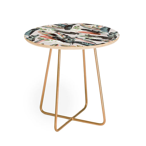 Marta Barragan Camarasa Winter palm trees Round Side Table