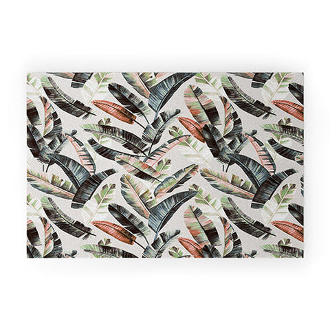 Marta Barragan Camarasa Winter palm trees Welcome Mat