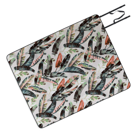 Marta Barragan Camarasa Winter palm trees Picnic Blanket