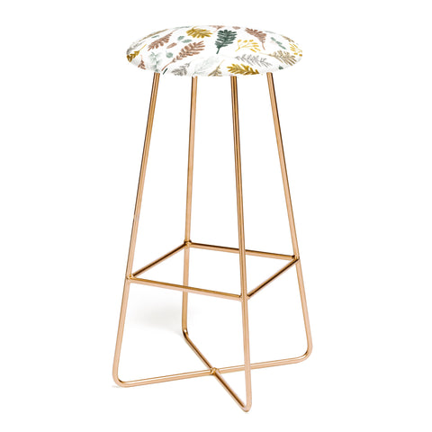 Marta Barragan Camarasa Winter season meadow II Bar Stool