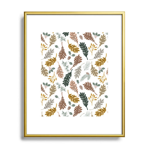 Marta Barragan Camarasa Winter season meadow II Metal Framed Art Print