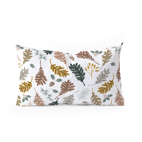 Marta Barragan Camarasa Winter season meadow II Oblong Throw Pillow