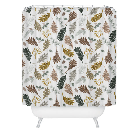 Marta Barragan Camarasa Winter season meadow II Shower Curtain