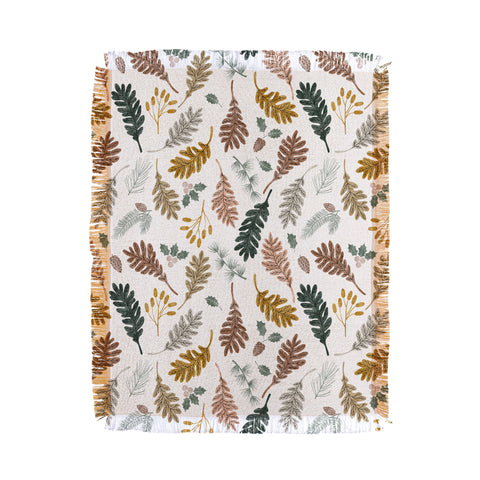 Marta Barragan Camarasa Winter season meadow II Throw Blanket