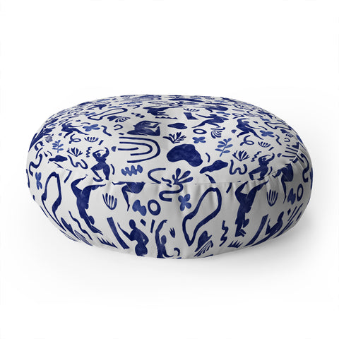 Marta Barragan Camarasa Women dance nature Floor Pillow Round