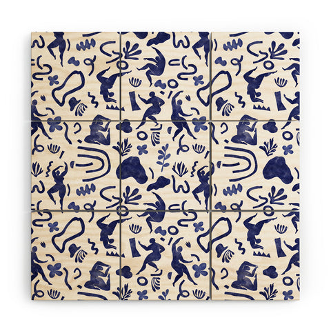 Marta Barragan Camarasa Women dance nature Wood Wall Mural