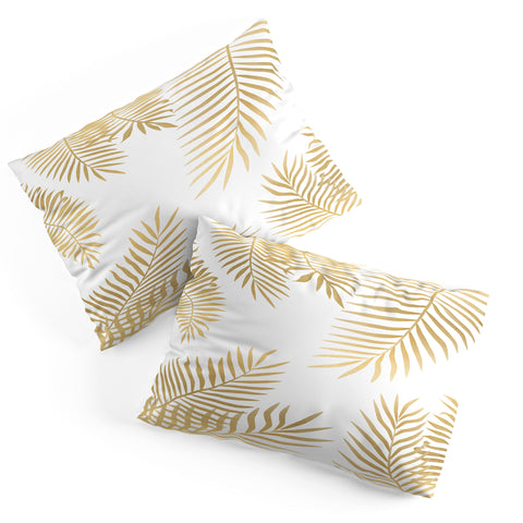 Marta Olga Klara Gold palm leaves Pillow Shams