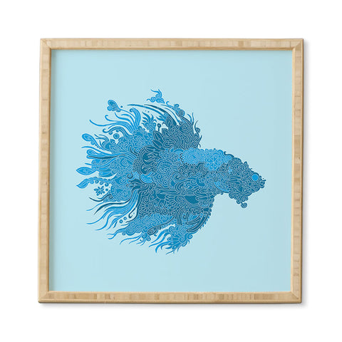 Martin Bunyi Beta Blue Framed Wall Art