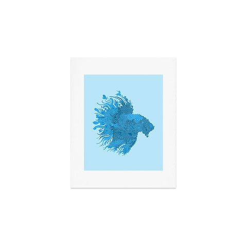 Martin Bunyi Beta Blue Art Print