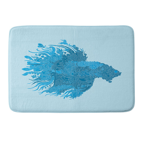 Martin Bunyi Beta Blue Memory Foam Bath Mat