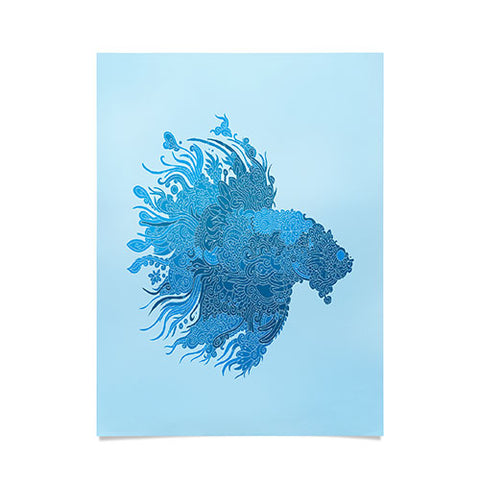 Martin Bunyi Beta Blue Poster