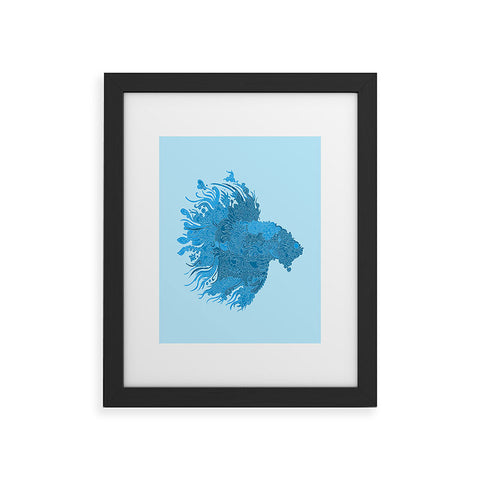 Martin Bunyi Beta Blue Framed Art Print