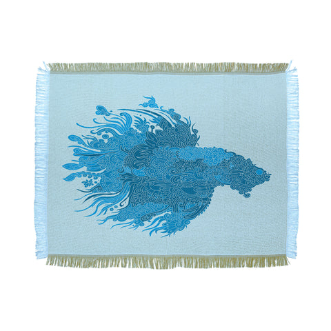 Martin Bunyi Beta Blue Throw Blanket