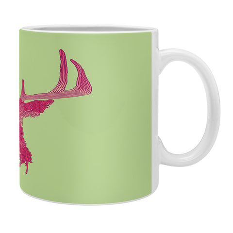 Martin Bunyi Deerhead Pink Coffee Mug