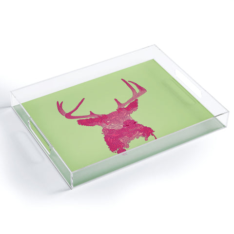 Martin Bunyi Deerhead Pink Acrylic Tray