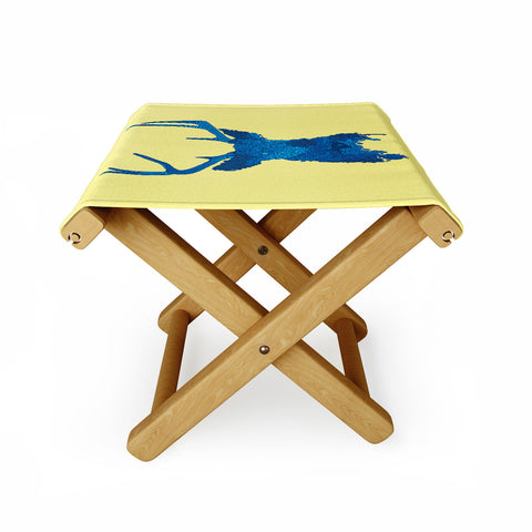 Martin Bunyi Deerhead Yellow Folding Stool