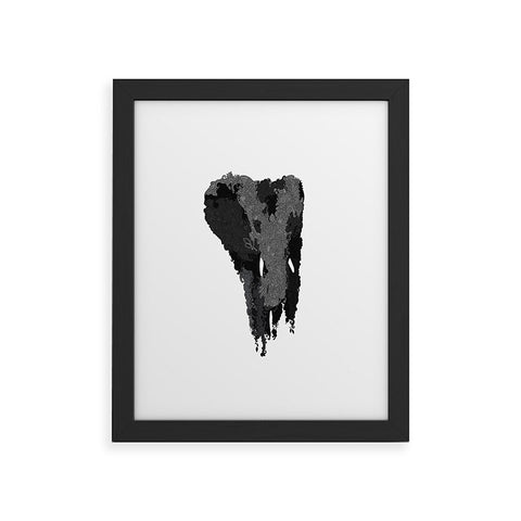 Martin Bunyi Elephant Gray Framed Art Print