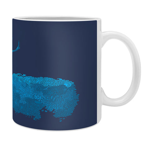Martin Bunyi Elk Blue Coffee Mug