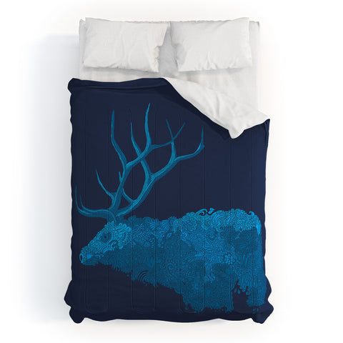 Martin Bunyi Elk Blue Comforter