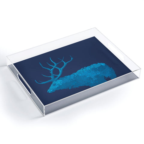 Martin Bunyi Elk Blue Acrylic Tray