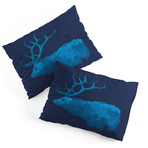 Martin Bunyi Elk Blue Pillow Shams