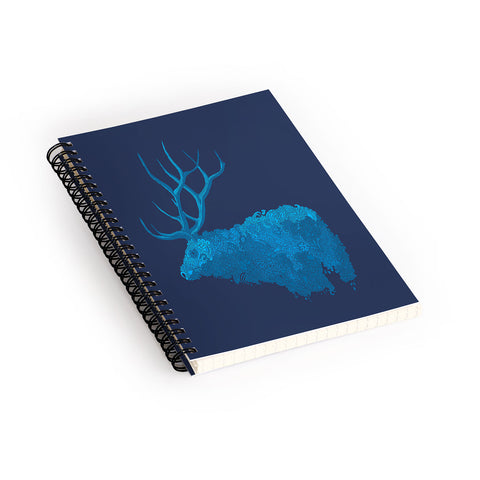 Martin Bunyi Elk Blue Spiral Notebook