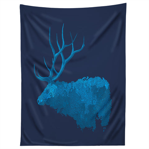 Martin Bunyi Elk Blue Tapestry
