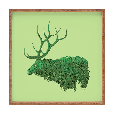 Martin Bunyi Elk Green Square Tray