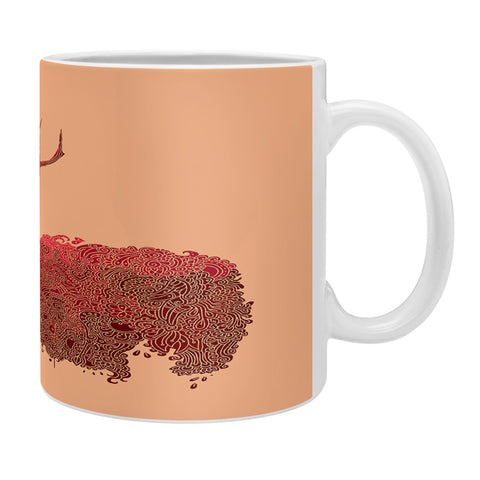Martin Bunyi Elk Red Coffee Mug