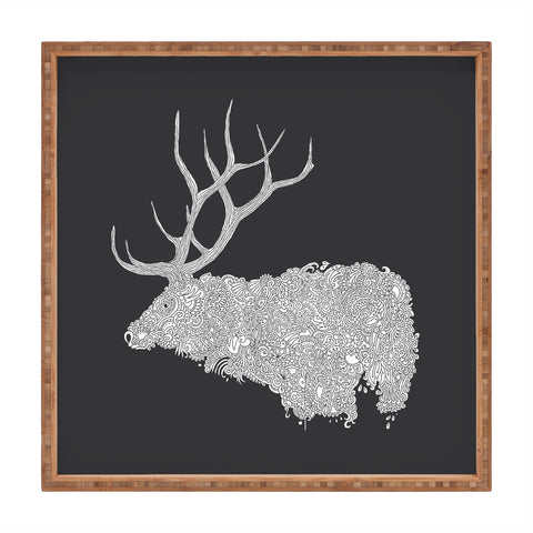 Martin Bunyi Elk White Square Tray