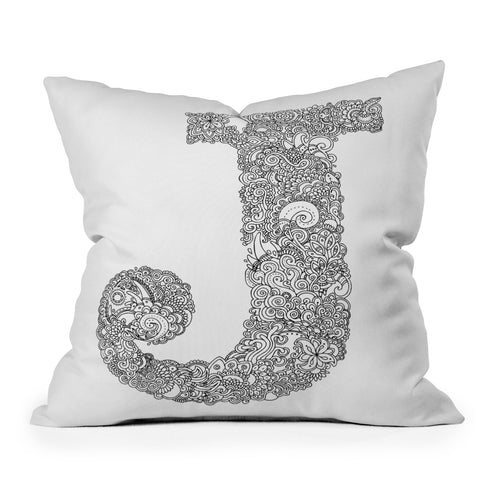 Martin Bunyi Isabet J Throw Pillow