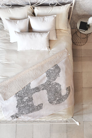 Martin Bunyi Isabet R Fleece Throw Blanket