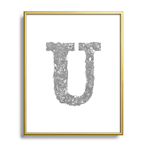 Martin Bunyi Isabet U Metal Framed Art Print