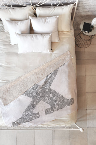 Martin Bunyi Isabet X Fleece Throw Blanket