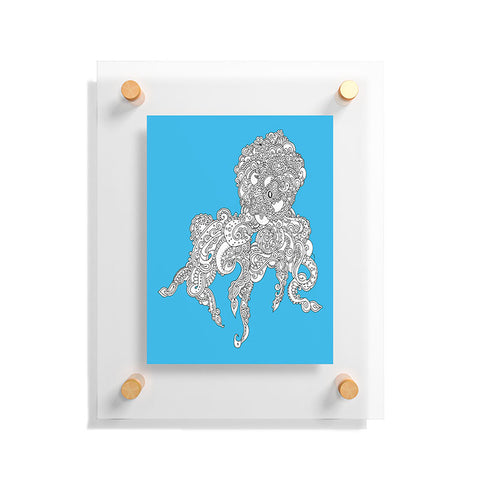 Martin Bunyi Octopus Blue Floating Acrylic Print