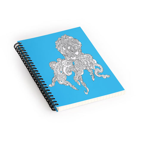 Martin Bunyi Octopus Blue Spiral Notebook