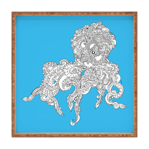 Martin Bunyi Octopus Blue Square Tray