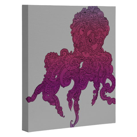 Martin Bunyi Octopus Purple Art Canvas