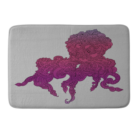 Martin Bunyi Octopus Purple Memory Foam Bath Mat
