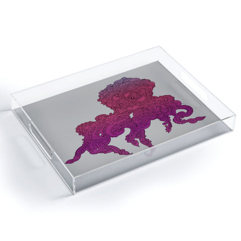 Martin Bunyi Octopus Purple Acrylic Tray