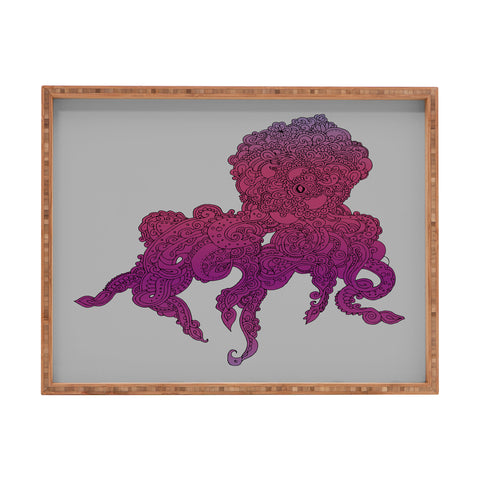 Martin Bunyi Octopus Purple Rectangular Tray