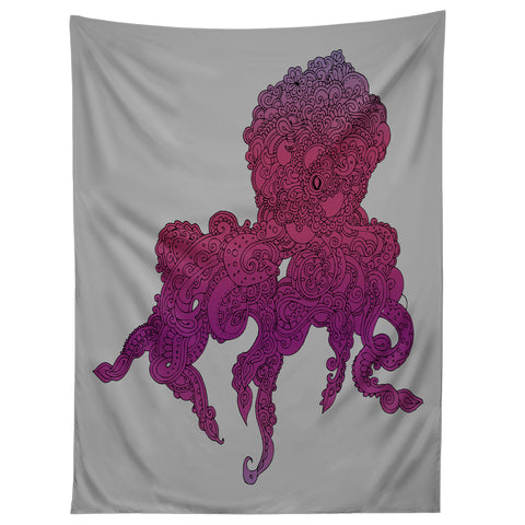 Martin Bunyi Octopus Purple Tapestry