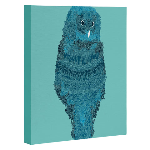 Martin Bunyi Owl Blue Art Canvas