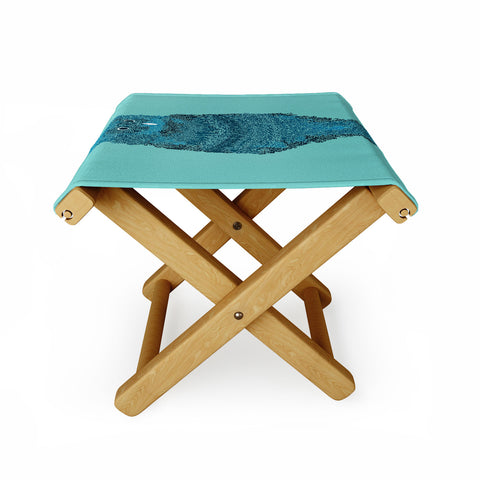 Martin Bunyi Owl Blue Folding Stool