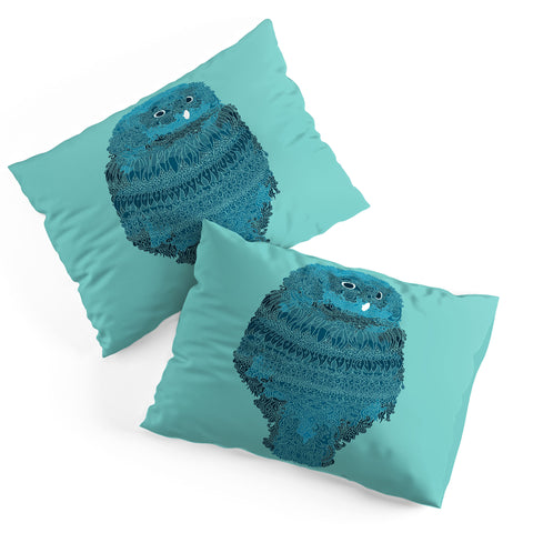 Martin Bunyi Owl Blue Pillow Shams
