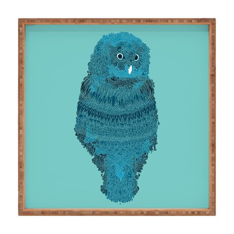 Martin Bunyi Owl Blue Square Tray